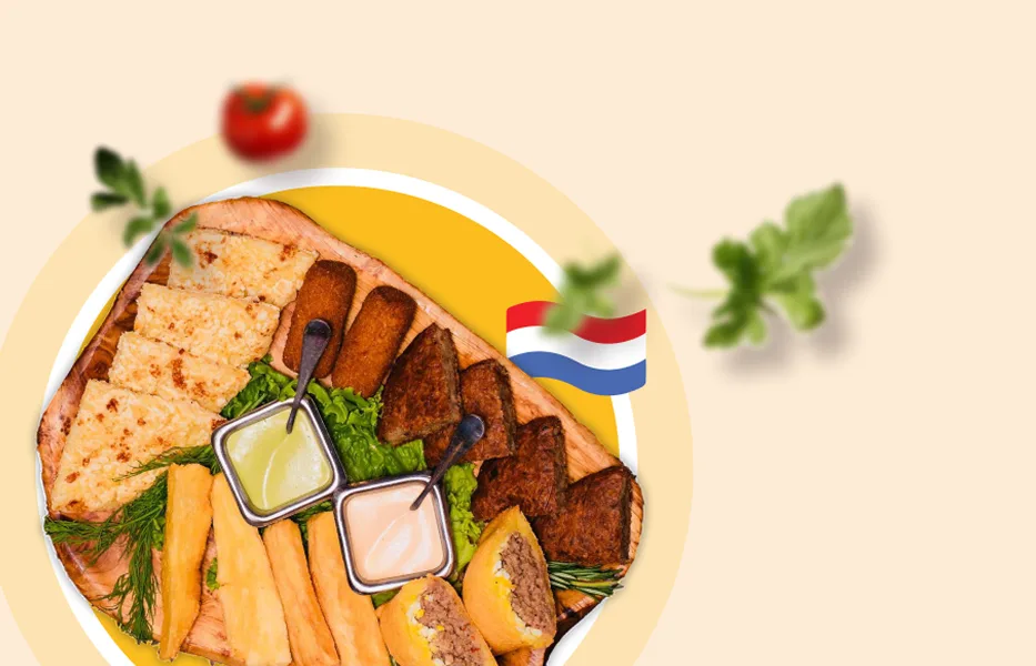 Bright Paraguayan food presentation with vibrant colors and national flag accents.