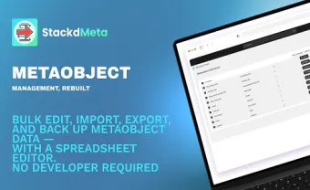 StackdMeta metaobject management screen